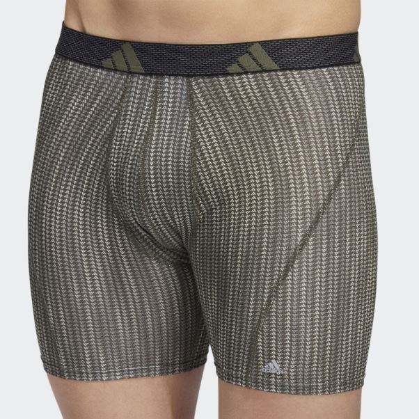 Boxer Graphique Performance Mesh 3 Paires Adidas Strong Olive