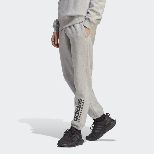 Pantalon De Jogging Adidas All Szn Fleece Gris Moyen