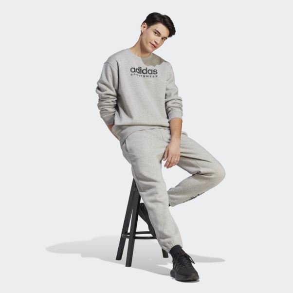 Pantalon De Jogging Adidas All Szn Fleece Gris Moyen