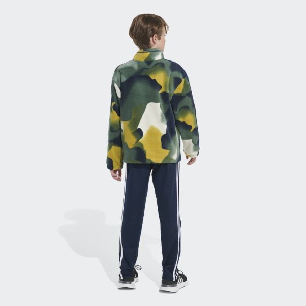 Green Oxide Cosy Fleece Half-zip Popover Adidas