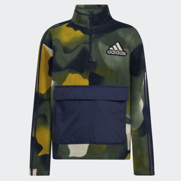Green Oxide Cosy Fleece Half-zip Popover Adidas