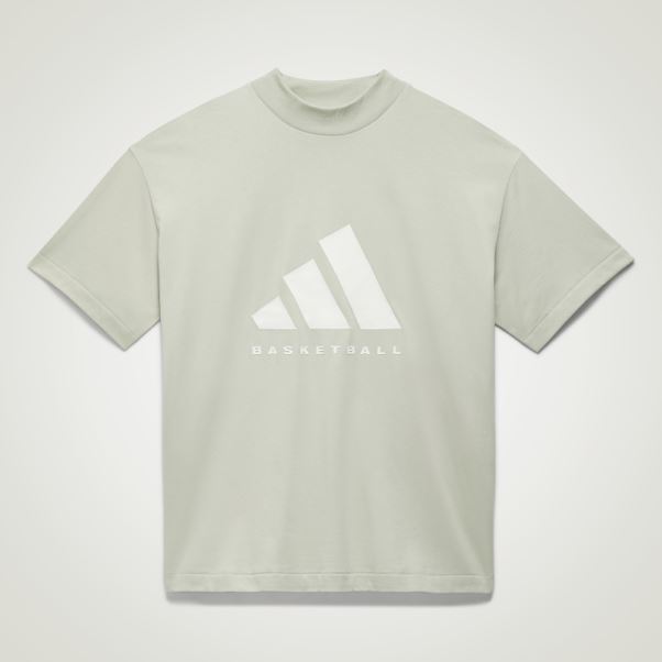 Tee Shirt Adidas Basket Vert