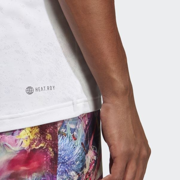 Tee Shirt Adidas Tennis Freelift Blanc