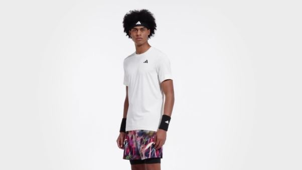 T-shirt Tennis Freelift Blanc Adidas Chaud