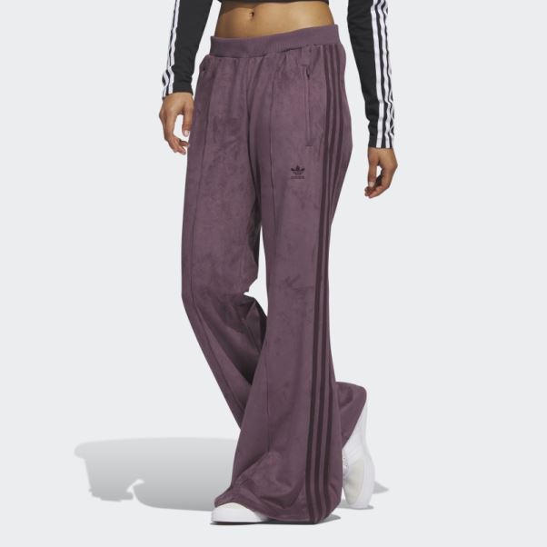 Pantalon De Survêtement En Suède Adicolor Classics Bordeaux Adidas