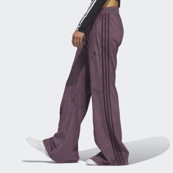 Pantalon De Survêtement En Suède Adicolor Classics Bordeaux Adidas