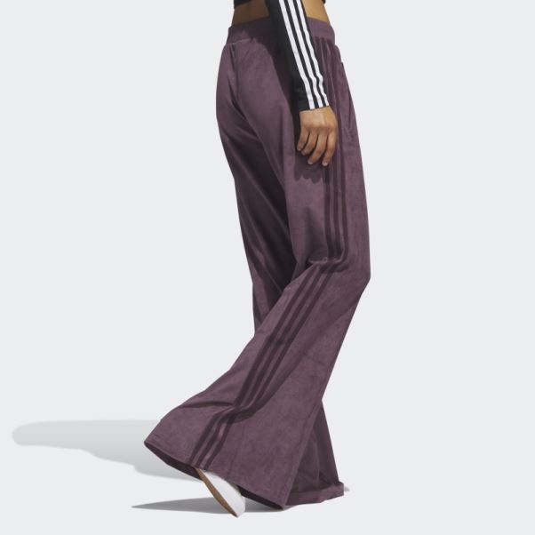 Pantalon De Survêtement En Suède Adicolor Classics Bordeaux Adidas