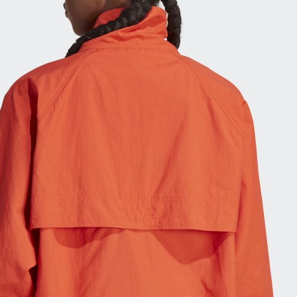 Burnt Cayenne Adidas By Stella Mccartney Truecasuals Woven Solid Track Jacket Chaud
