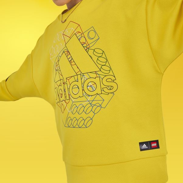 Sweat Adidas X Classic Lego Jaune Chaud
