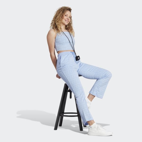 Débardeur Graphique Adidas Inspiré Du Corset Allover Hot Blue Dawn