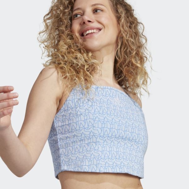 Débardeur Graphique Adidas Inspiré Du Corset Allover Hot Blue Dawn