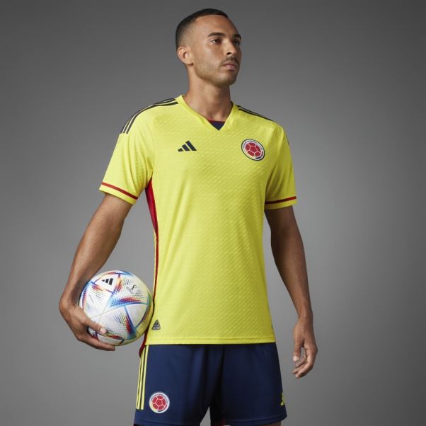 Maillot Colombie 22 Domicile Authentique Jaune Adidas
