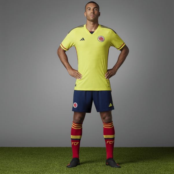 Maillot Colombia 22 Home Authentique Jaune Adidas Stylé