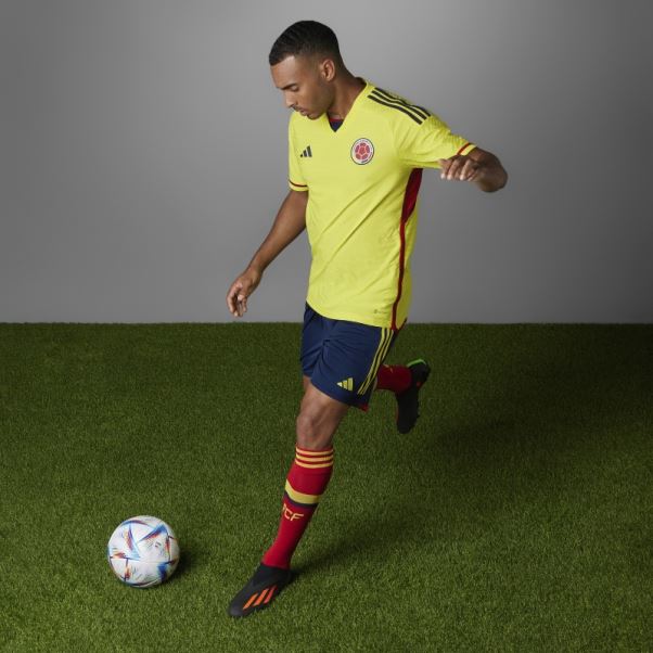 Maillot Colombia 22 Home Authentique Jaune Adidas Stylé