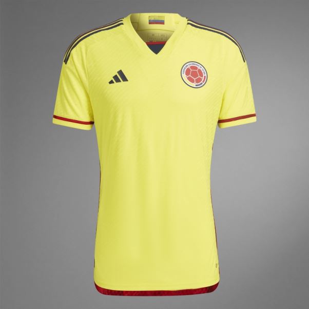 Maillot Colombia 22 Home Authentique Jaune Adidas Stylé