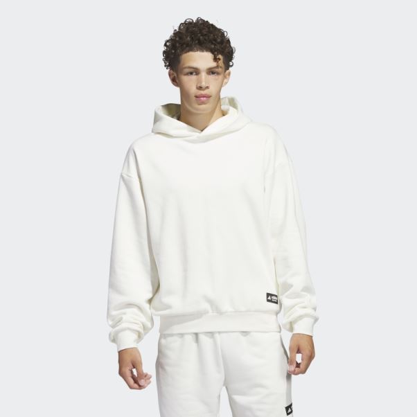 Sweat à Capuche Adidas Légendes Blanc