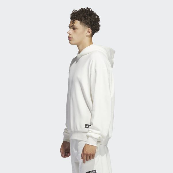 Sweat à Capuche Adidas Légendes Blanc
