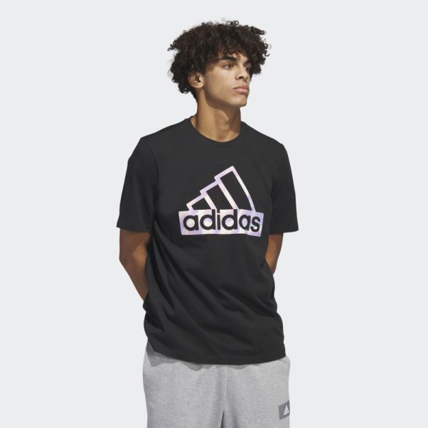 T-shirt Graphique à Manches Courtes élégant Futur Icônes Adidas Noir