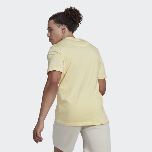 T-shirt Studio Lounge Jaune Adidas