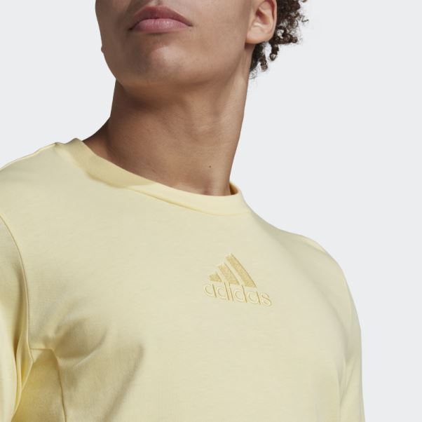 T-shirt Studio Lounge Jaune Adidas