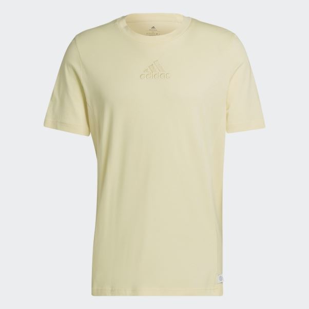T-shirt Adidas Studio Lounge Jaune