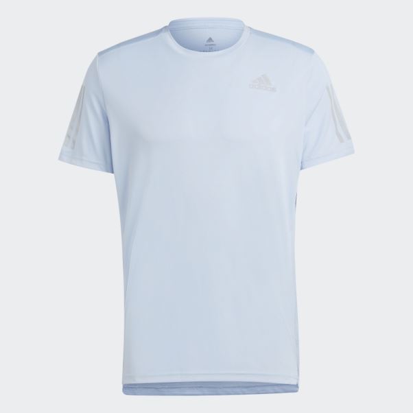 Bleu Aube Posséder Le T-shirt De Course Adidas