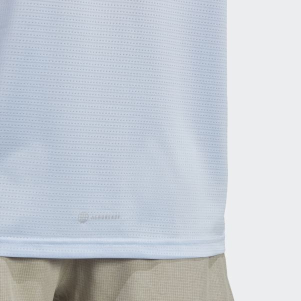 Adidas Aube Possède Le T-shirt De Course Bleu