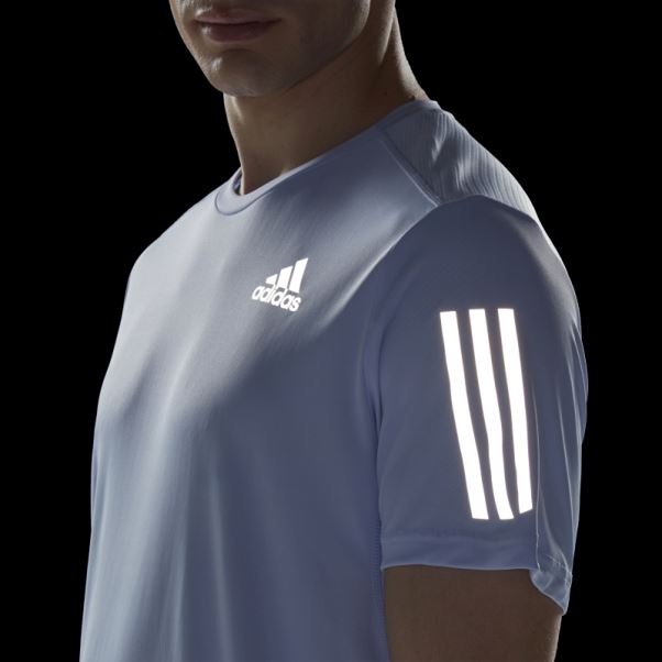 Adidas Aube Possède Le T-shirt De Course Bleu