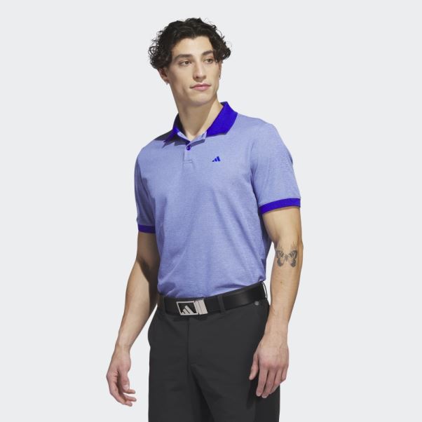 Polo De Golf Invisible Adidas Ultimate365 Bleu
