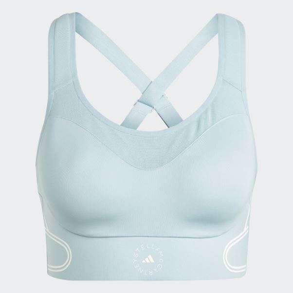 Adidas By Stella Mccartney Truepace Soutien-gorge De Sport à Maintien élevé Gris Cendré