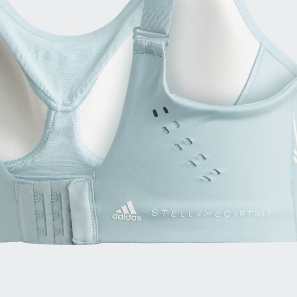 Adidas By Stella Mccartney Truepace Soutien-gorge De Sport à Maintien élevé Gris Cendré