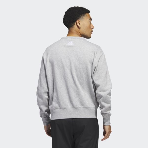 Sweat Adidas Vintage Crew Wings Rouge Gris Moyen