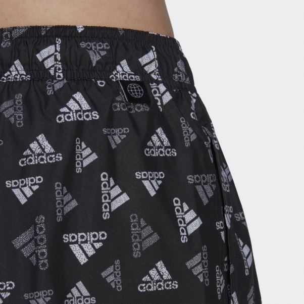 Logo Print Clx Short De Bain Très Court Noir Adidas