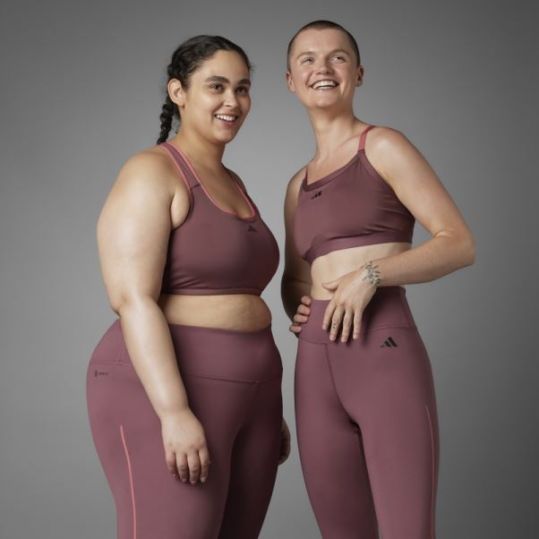 Soutien-gorge De Yoga à Maintien Léger Authentique Balance Adidas Bordeaux