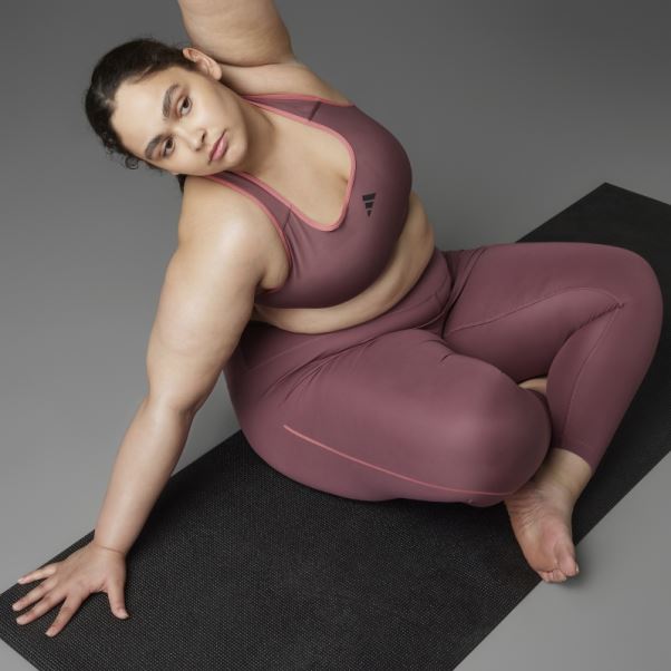 Soutien-gorge De Yoga à Maintien Léger Authentique Balance Adidas Bordeaux