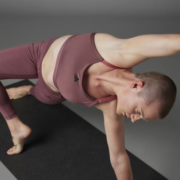 Soutien-gorge De Yoga à Maintien Léger Authentique Balance Adidas Bordeaux