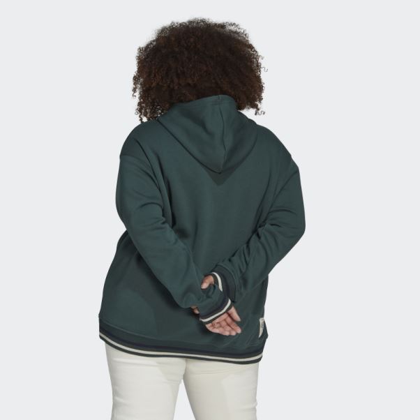 Sweat à Capuche Adidas Originals Class Of 72 Vert Minéral (taille Plus) Chaud
