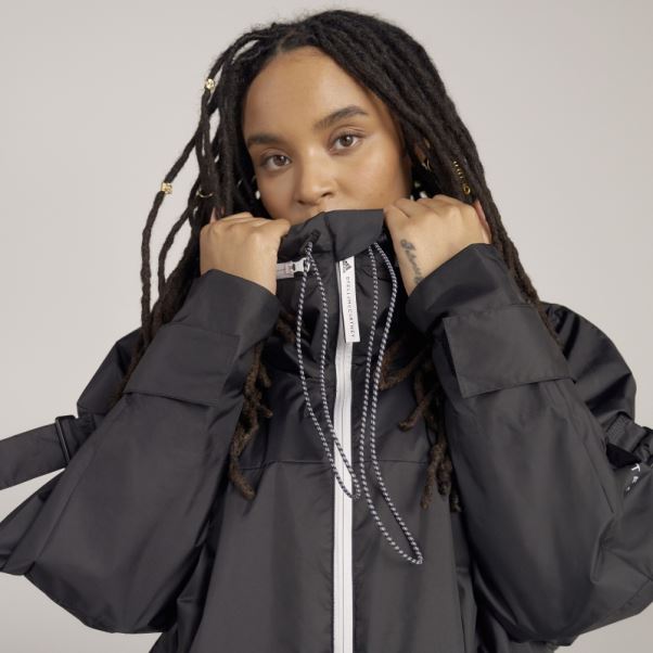Parka Longue Adidas By Stella Mccartney Noire