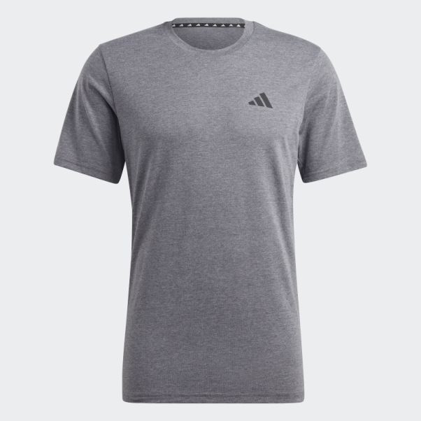 T-shirt D'entraînement Adidas Feelready Train Essentials Gris Foncé Chiné