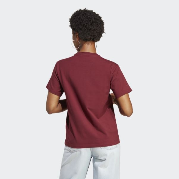 Tee Shirt Adidas Adicolor Classics Trefoil Rouge