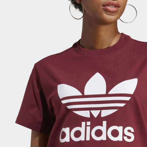 Tee Shirt Adidas Adicolor Classics Trefoil Rouge