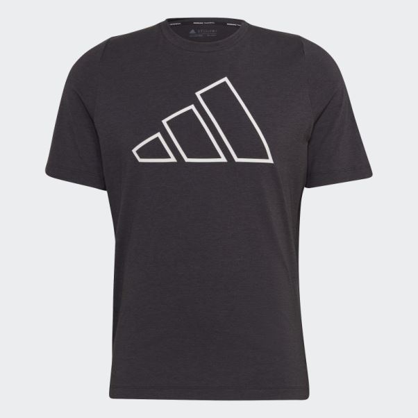 Adidas Train Icon 3-bar Training Tee Noir
