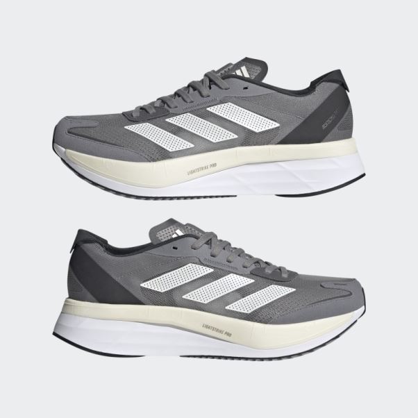 Chaussures De Course Adizero Boston 11 Gris Adidas