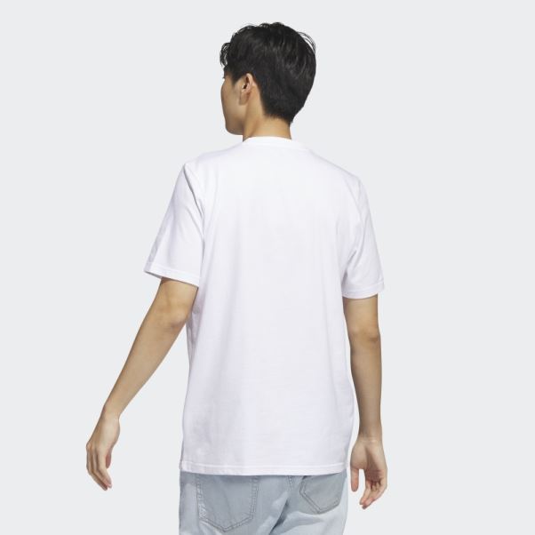 Tee Shirt Camo Manches Courtes Adidas Blanc