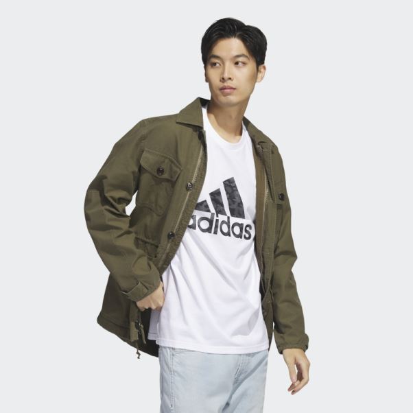 Tee Shirt Camo Manches Courtes Adidas Blanc