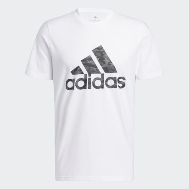 Tee Shirt Camo Manches Courtes Adidas Blanc