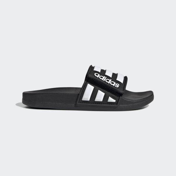 Adilette Claquettes Confort Ajustables Noir Adidas