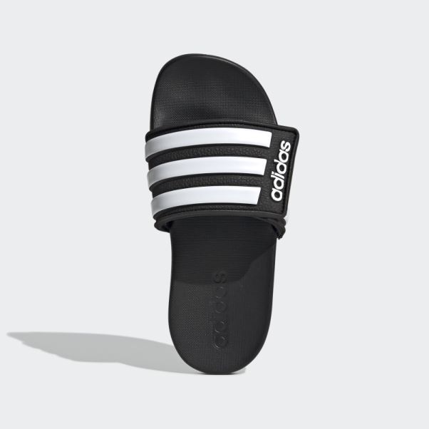 Adilette Claquettes Confort Ajustables Noir Adidas