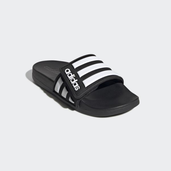 Adilette Claquettes Confort Ajustables Noir Adidas
