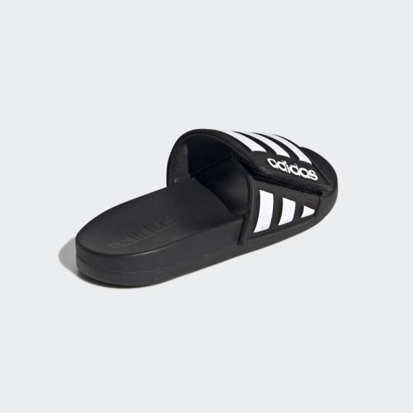 Adilette Claquettes Confort Ajustables Noir Adidas